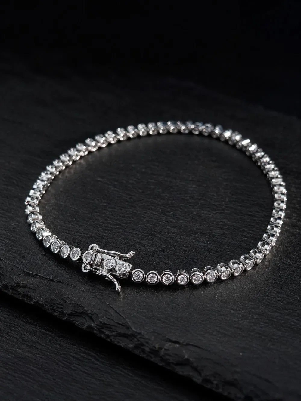 Micro Bezel Tennis Bracelet